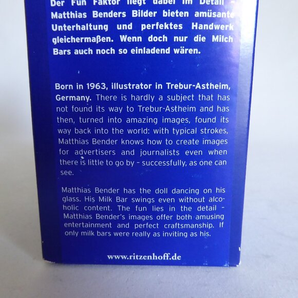 2002 RITZENHOFF M. BENDER MILK BAR DESIGNER GLASS RETRO DINER GRAPHICS (NEW) - Picture 15 of 16